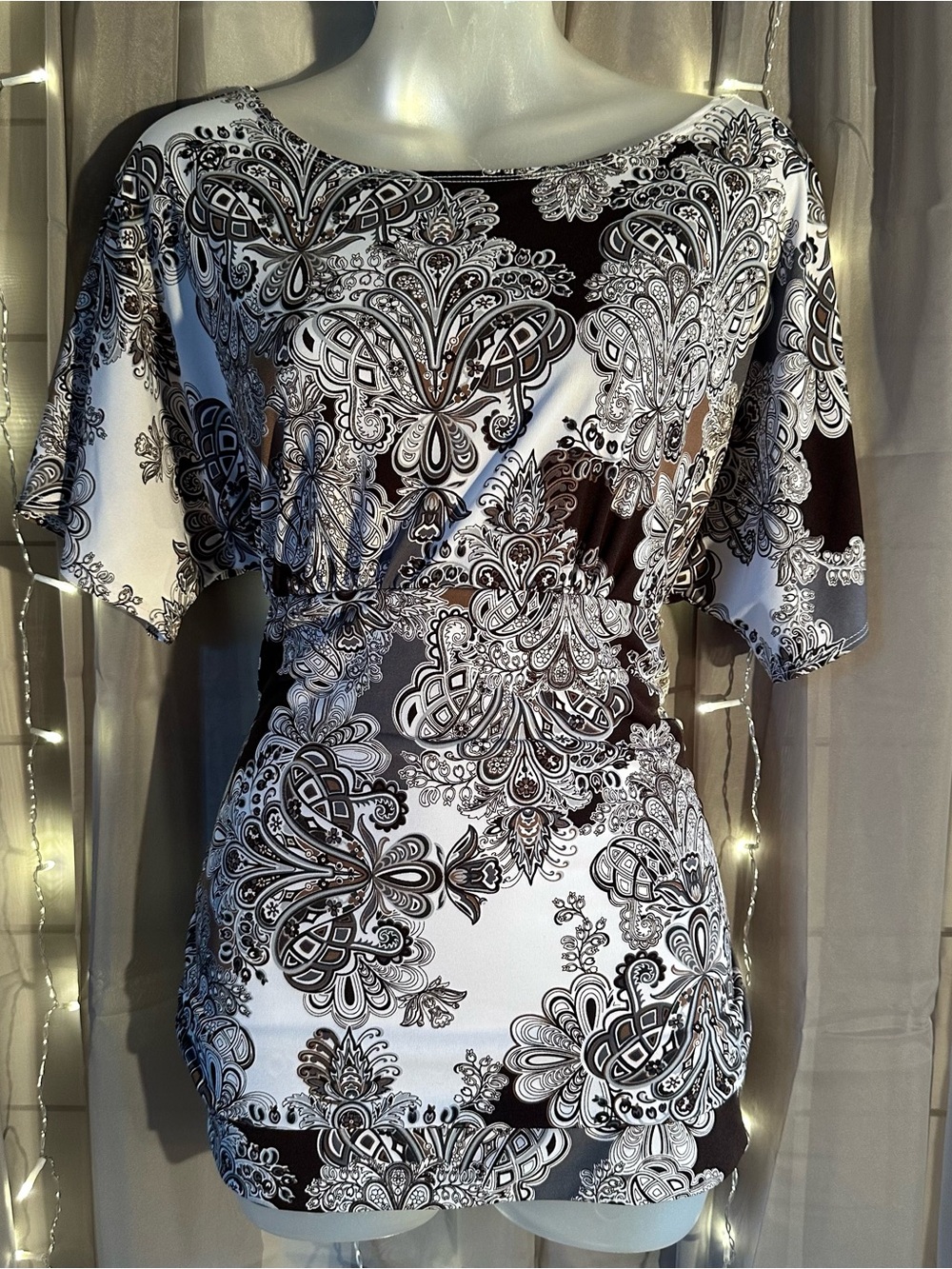 Maurices floral and Paisley blouse size large
